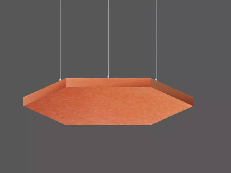 HEX Suspended acoustic panels architectural lighting solutions LL0304SAC-12-300